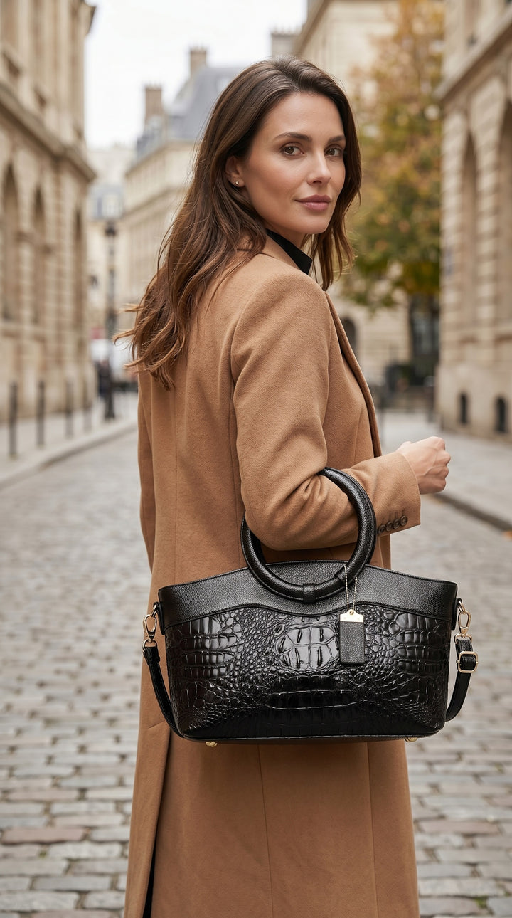 Bolso Amelie con asa de aro