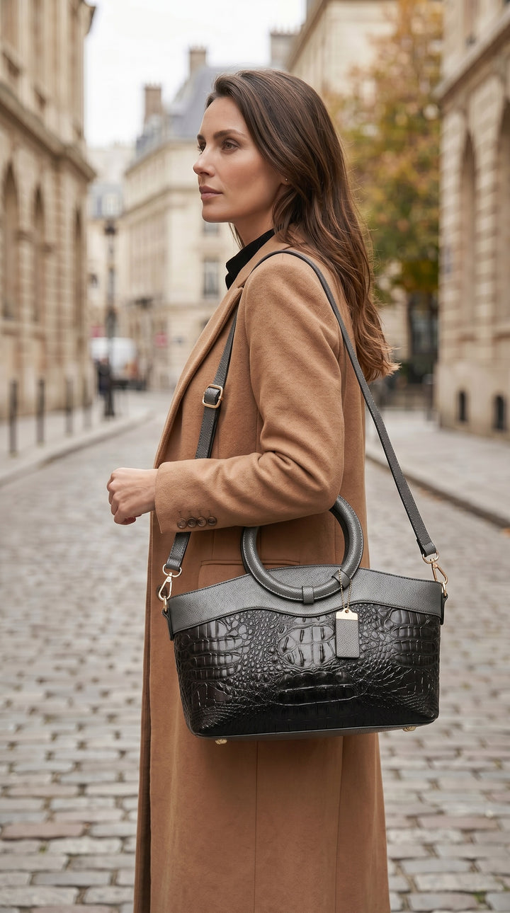 Bolso Amelie con asa de aro