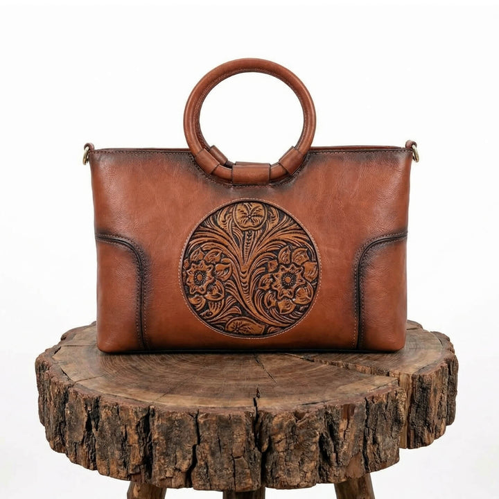 Bolso de Mano Relieve Alba