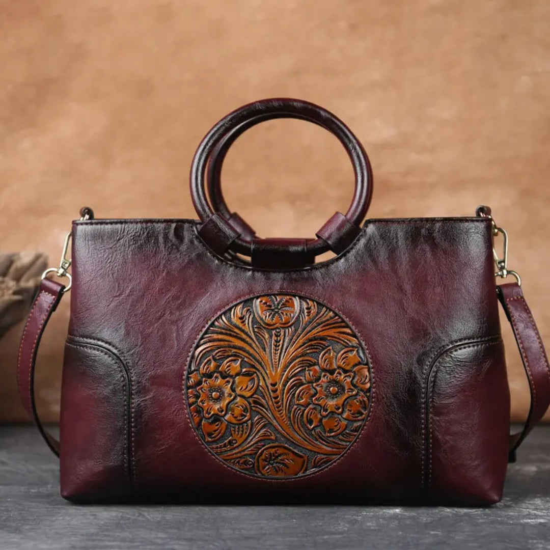 Bolso de Mano Relieve Alba