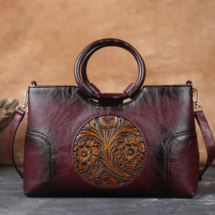 Bolso de Mano Relieve Alba