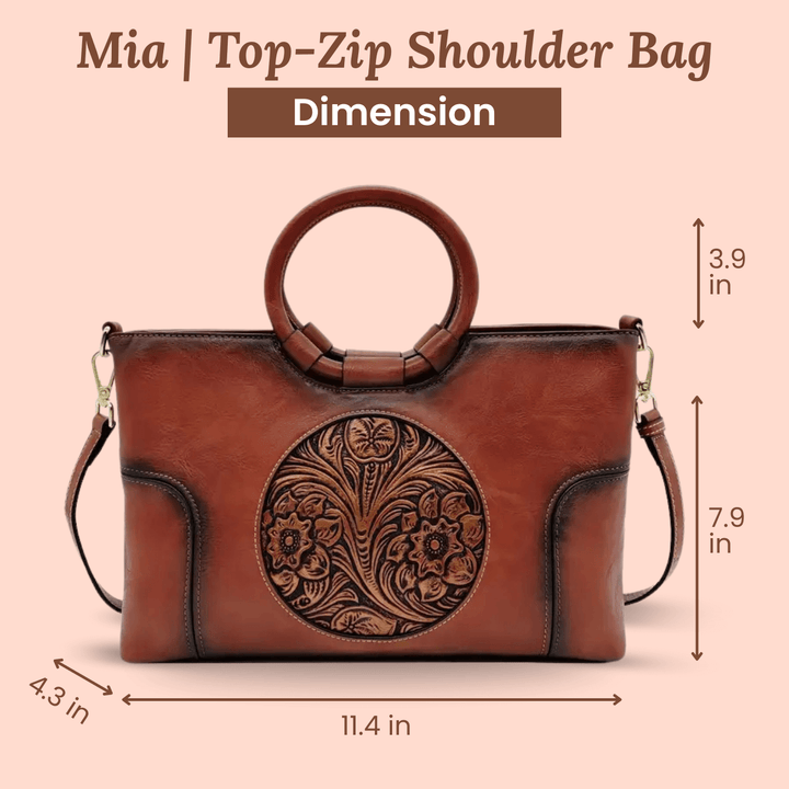 Bolso de Mano Relieve Alba