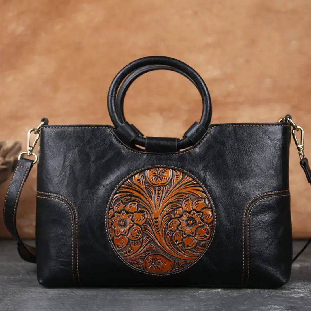 Bolso de Mano Relieve Alba