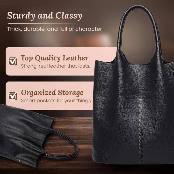 Bolso de Piel Estructurado Alborena