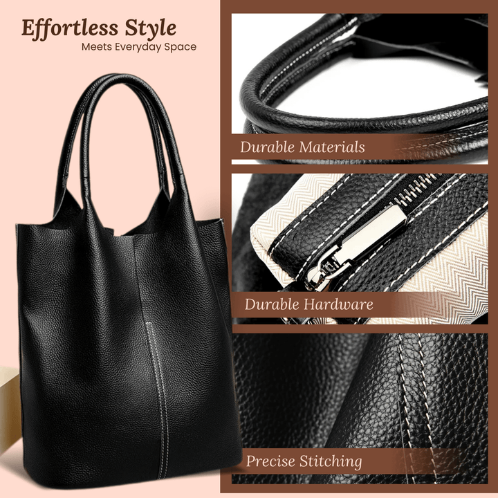 Bolso de Piel Estructurado Alborena