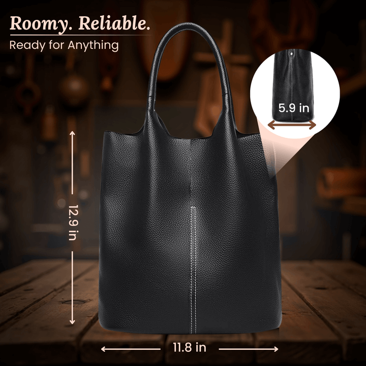 Bolso de Piel Estructurado Alborena
